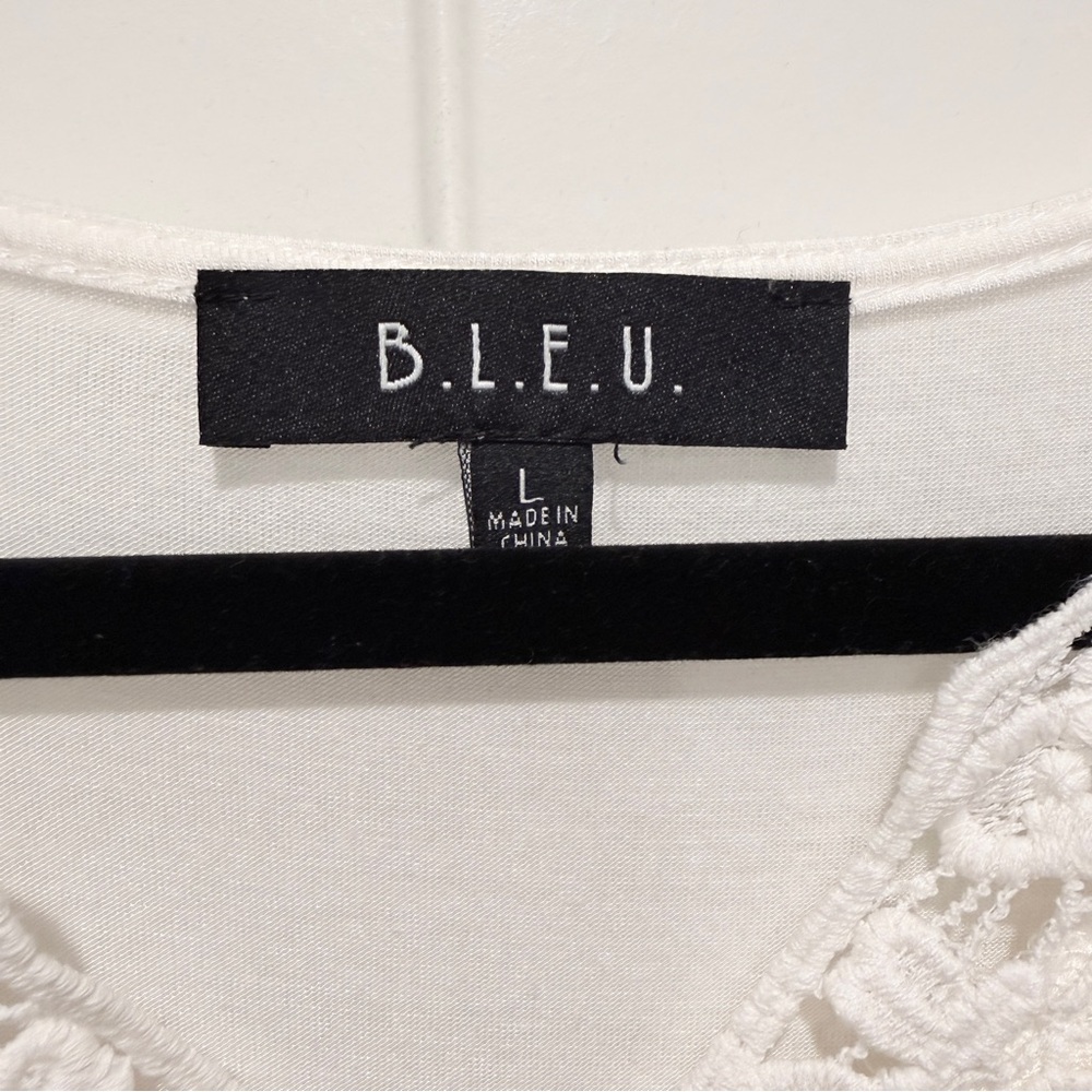 Elegant Lace Cream and white Cold Shoulder Top - Picture 3 of 8